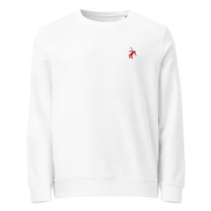 sudadera volvan blanca minimalista